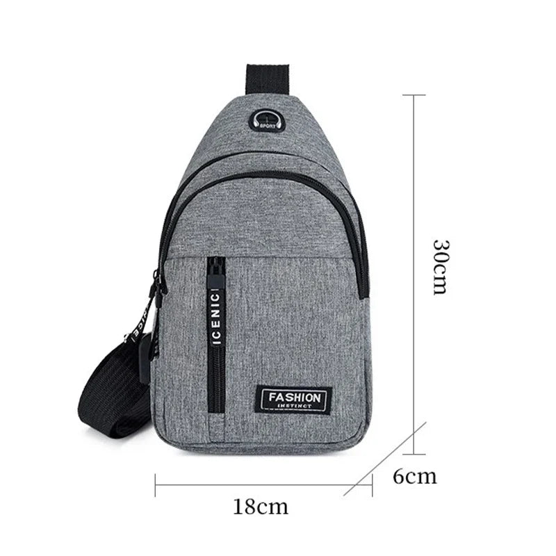 Men's Travel Sling Bag | Multifunctional Crossbody Chest Pack