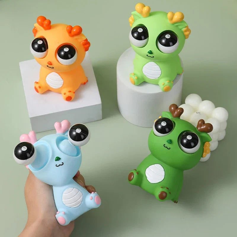 Silly Eyeball Pop Squeeze Toys | Stress Relief Animal Gifts for Kids and Adults