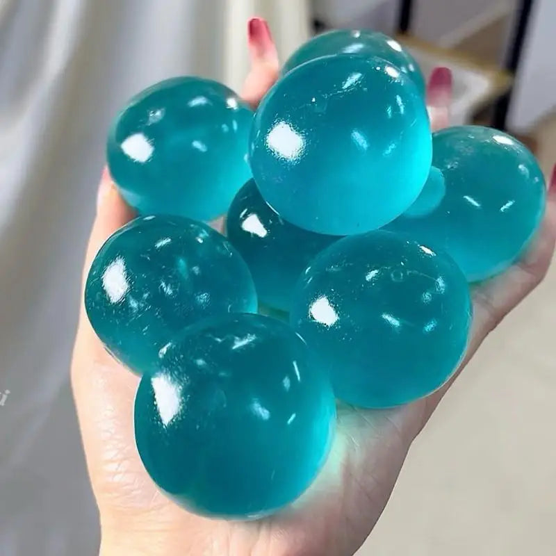 Transparent Blue Stress Relief Toy | Slow Rebound Sensory Fidget