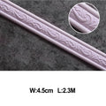 3D Decorative Foam Wall Trim | Self-Adhesive Skirting Border Strip