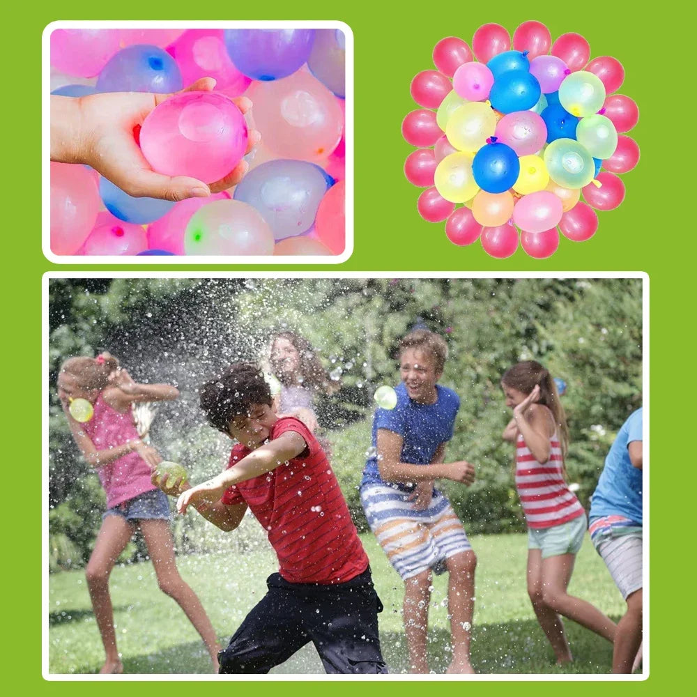 111Pcs Funny Water Polo Ball Bomb Set | Summer Pool Party Outdoor Quick-Fill Water Toys
