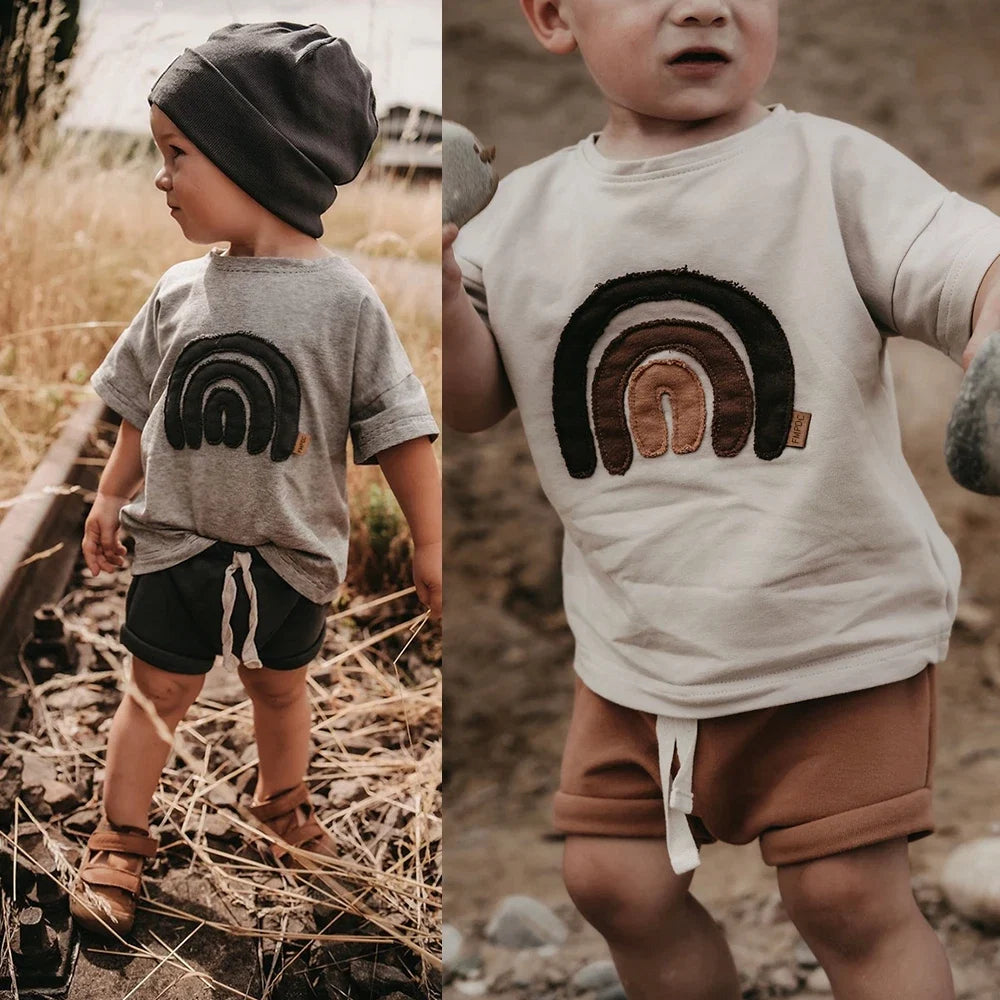 Kids Cotton Short Sleeve T-Shirt – Soft Casual Tee for Babies and Toddlers, Unisex Summer Wear