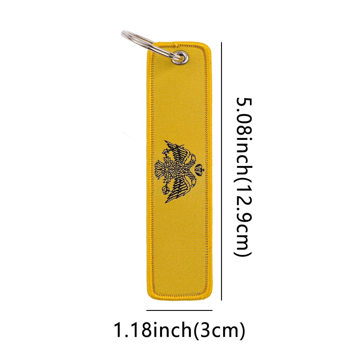 National Flags Embroidery Key Fob | Motorcycle Car Backpack Keychain