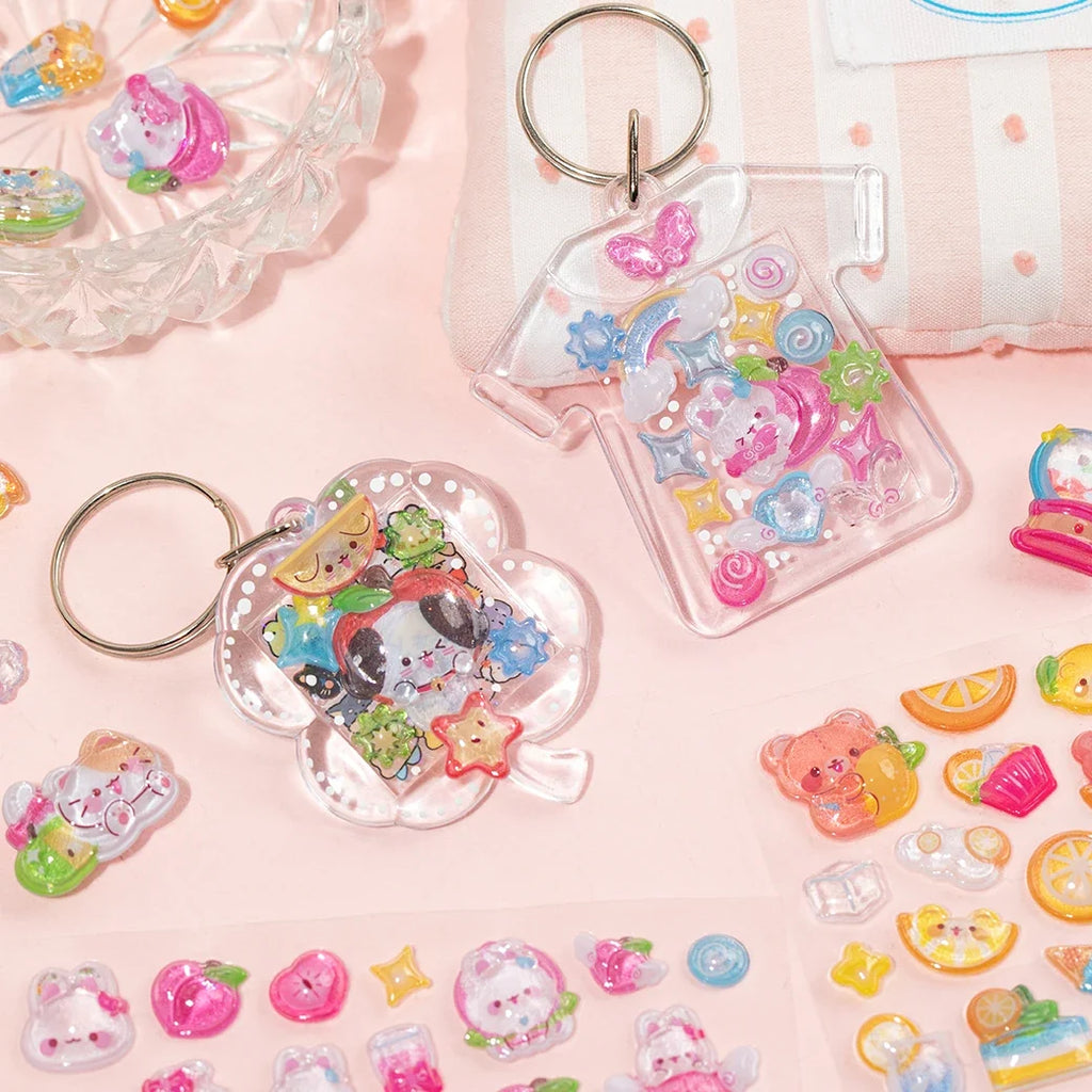 Mr.Paper 3D Relief Bead Stickers | Sweet Candy Party Series Kawaii Decor