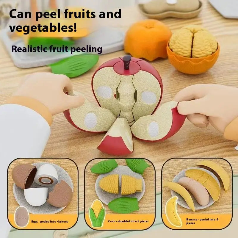 Play House Decompress Educational Toys | Montessori Simulation Fruit Puzzle Set