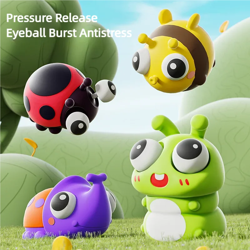 Cartoon Animal Squishy Toy | Pop Eye Stress Relief Fidget