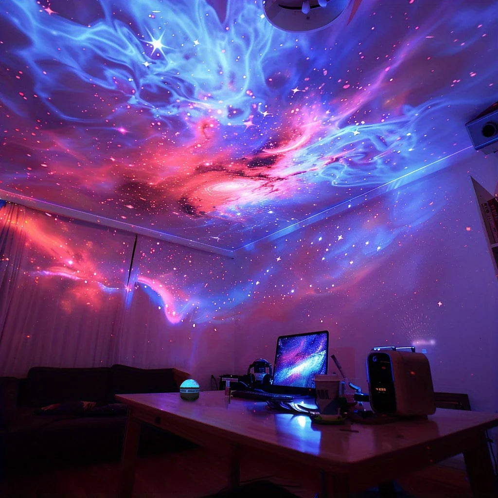 Northern Lights LED Atmosphere Projector | 7 Modes Starry Night Light with Remote