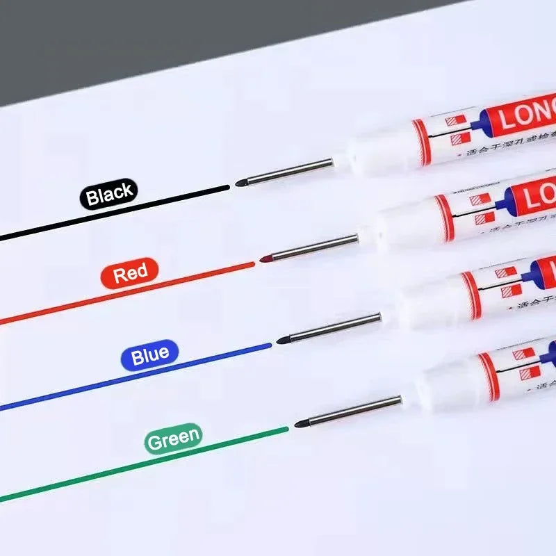 20mm Deep Hole Long Nib Markers Set | Multi-Purpose Perforating Pen for Metal, Wood, and Glass
