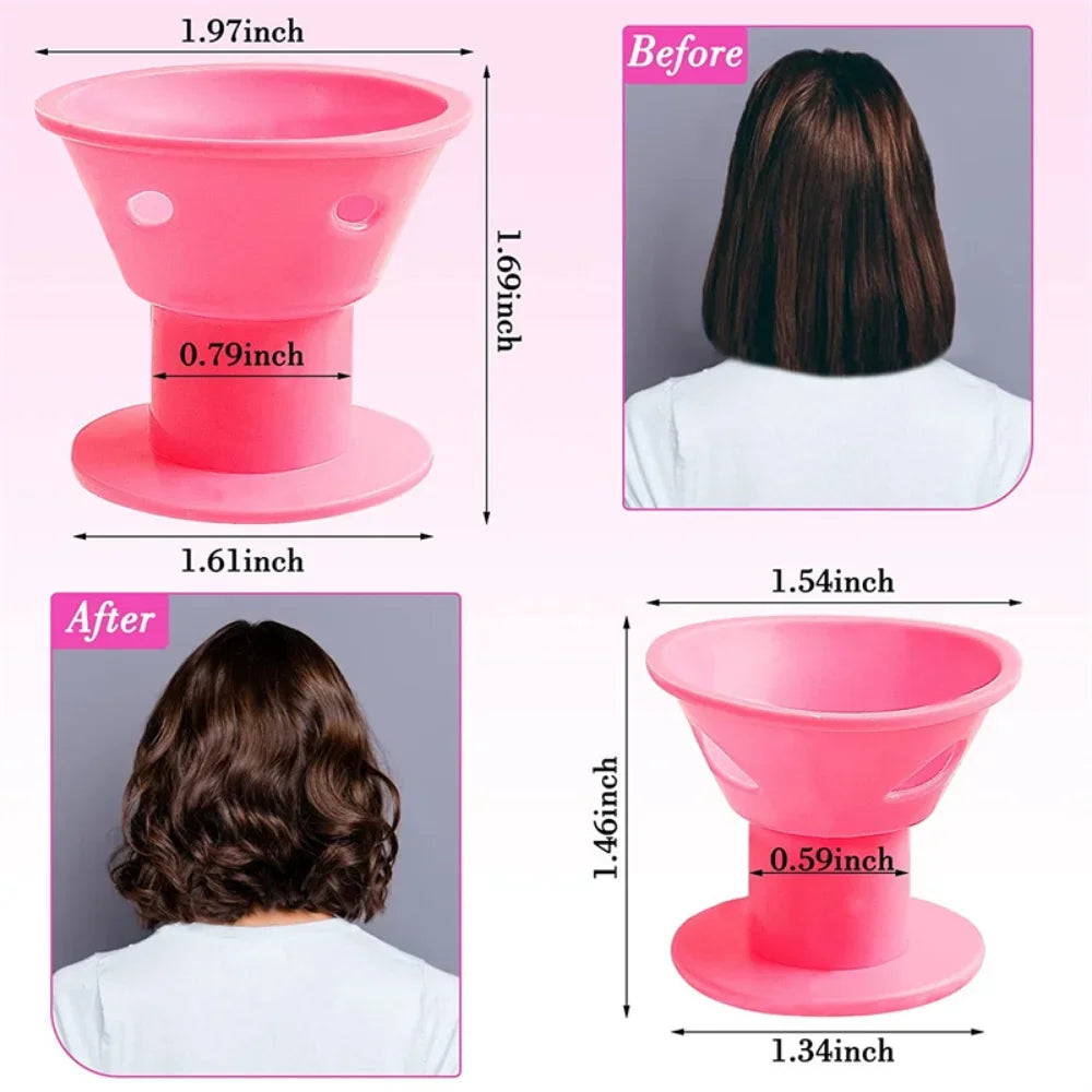10pcs Heatless Hair Curlers Set | Soft Silicone No Heat Hair Rollers for Sleeping
