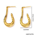316L Stainless Steel Heart Hollow Irregular Earrings | Niche Drop Earrings for Women