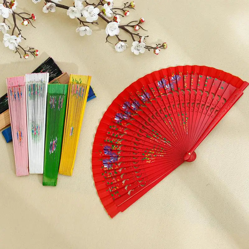 Folding Fan for Dancing and Decoration | Spanish Hand Crafted Wood Fan
