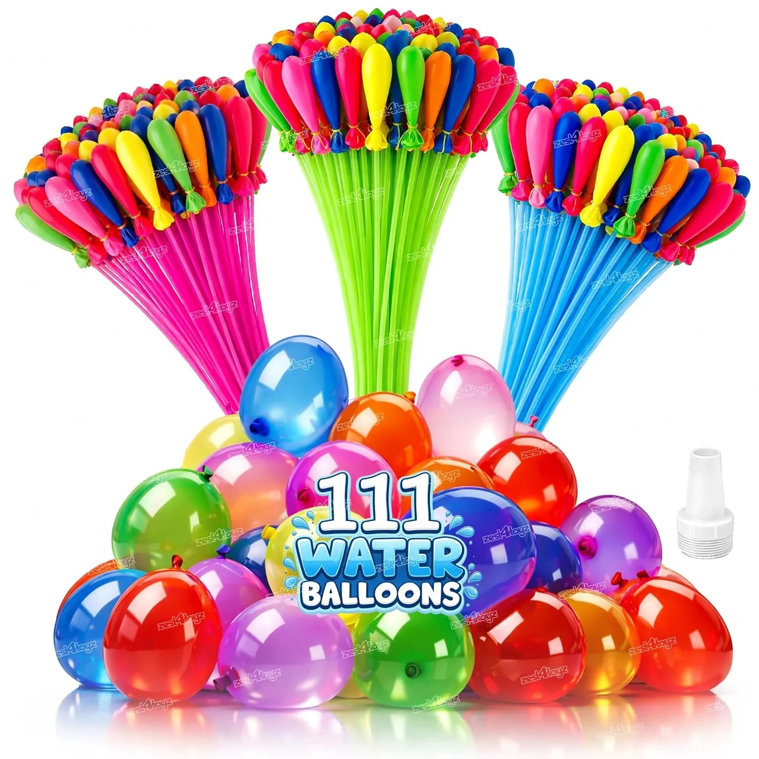 Automatic Fill Water Balloons 111Pcs | Rapid Self-Sealing Water Bombs for Outdoor Summer Fun