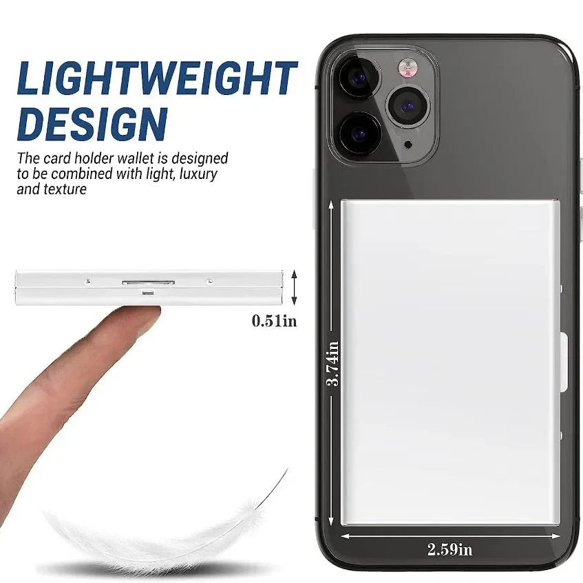 RFID Blocking Credit Card Holder | Slim Metal Wallet
