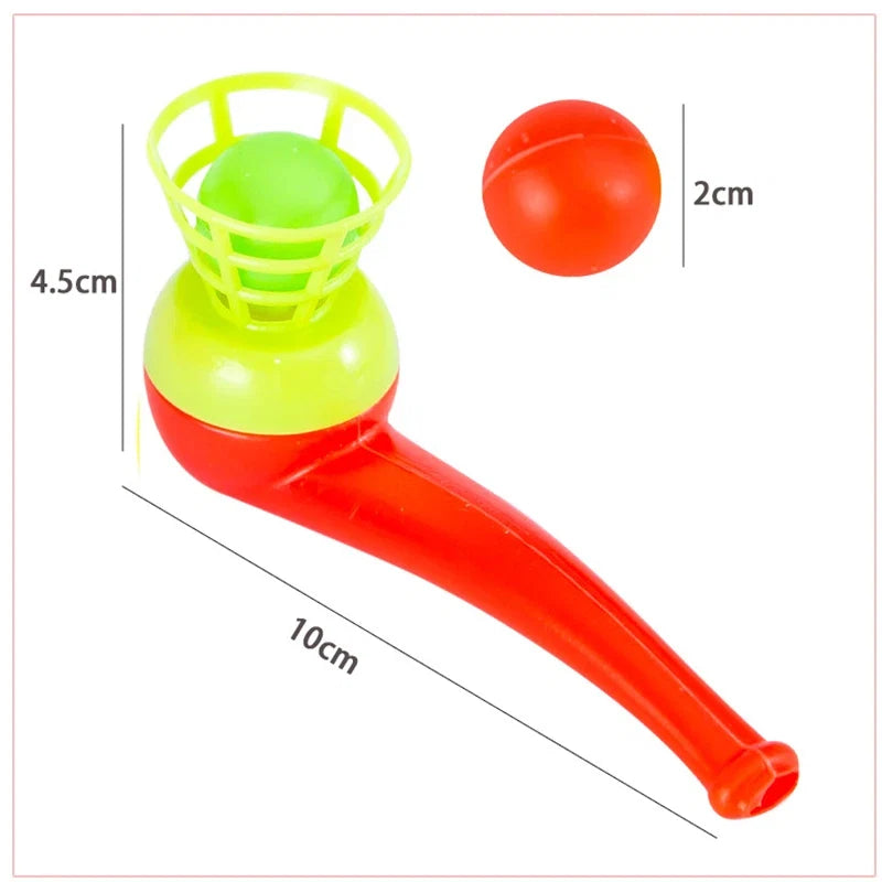 20PCS Suspended Blow Pipe Blow Ball Game | Children Balance Training Floating Ball Toy