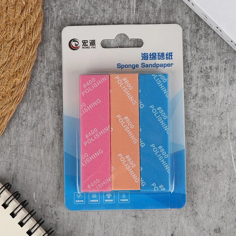 9Pcs Semi-rigid Sanding Sticks for Model Making | Plastic Model Polishing Tool Set