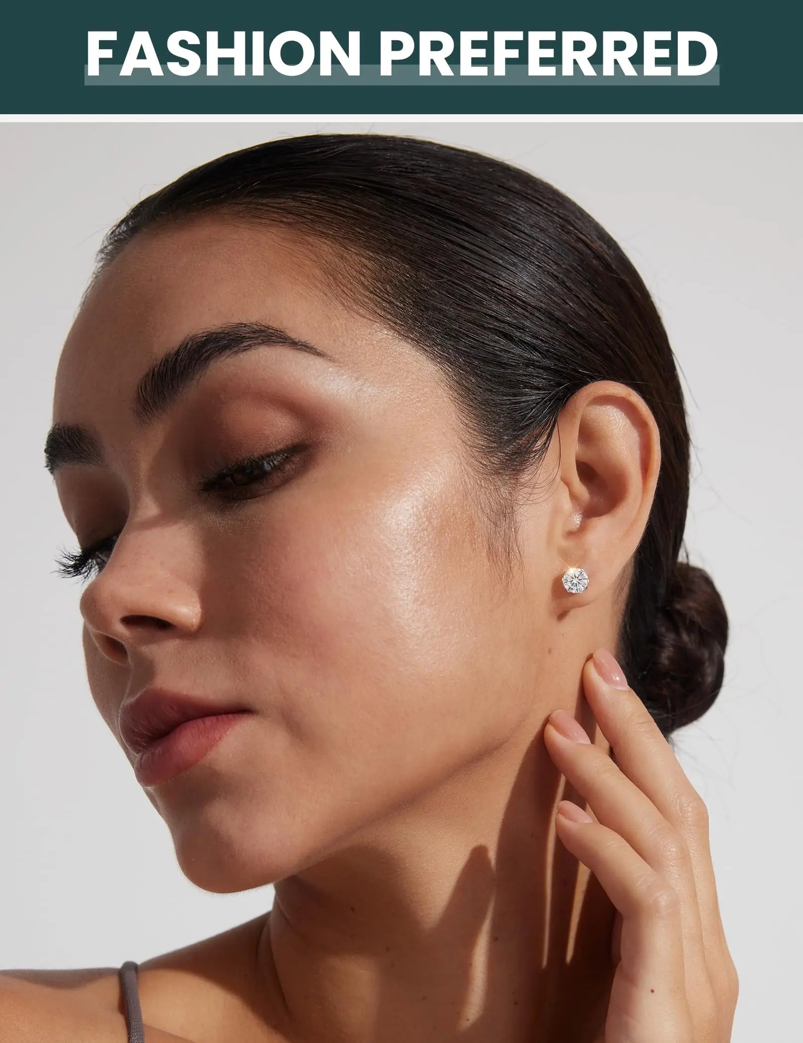 Stainless Steel Cubic Zirconia Stud Earrings Set | 12 Color Hypoallergenic Earrings for Sensitive Skin