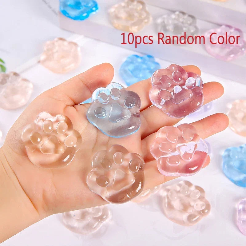 Kawaii Cat Paws Sticky Squeeze Toys | Soft, Realistic, Quick Rebound Jelly Stress Relief