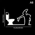 La Linea Minimalist Line Art Stickers | Modern Home Decor Door Decal