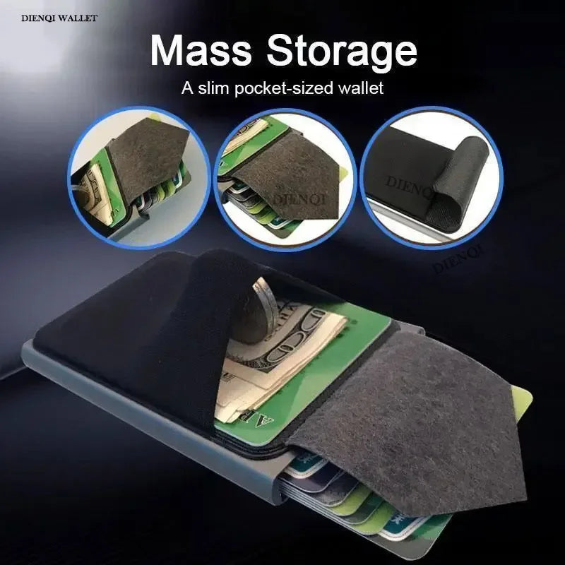 DIENQI Rfid Credit Card Holder | Smart Minimalist Aluminium Wallet