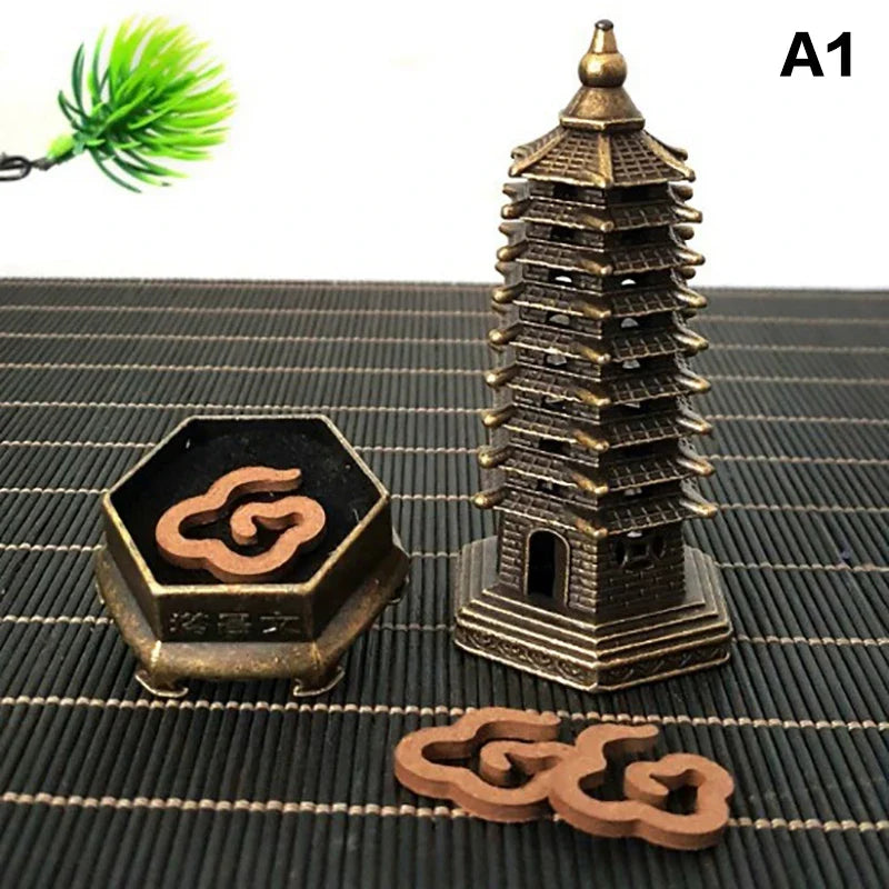Alloy Lucky Incense Burner Bowl Incense Holder With Handle | Ancient Style Yoga Meditation Home Office Decor