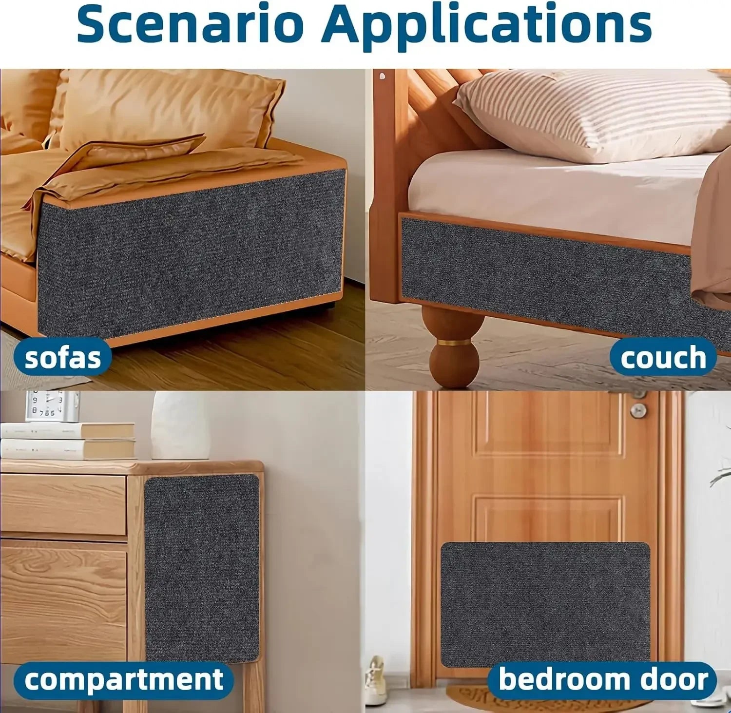 Anti Cat Scratch Sofa Protector | Self Adhesive Carpet Scratch Pad for Cats