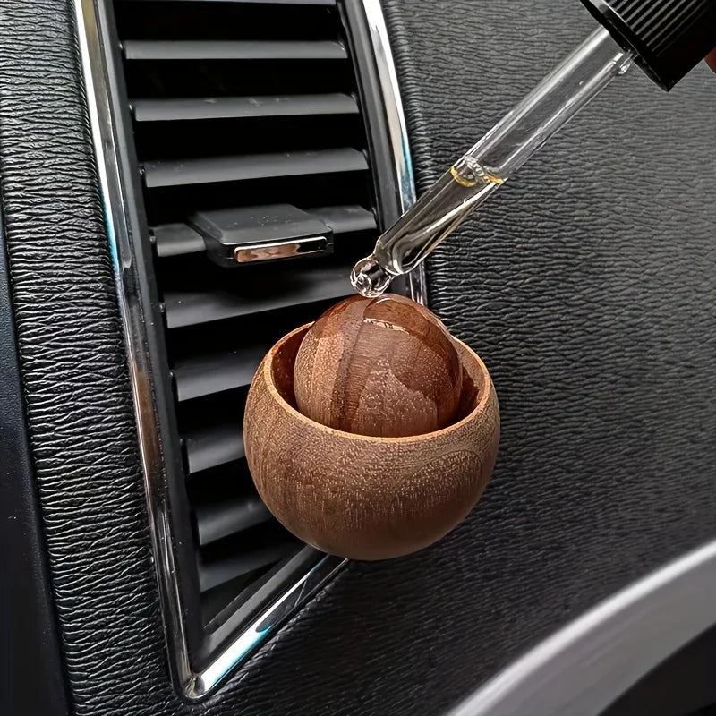 Mini Wood Essential Oil Diffuser | Natural Fragrance Diffuser for Car and Home