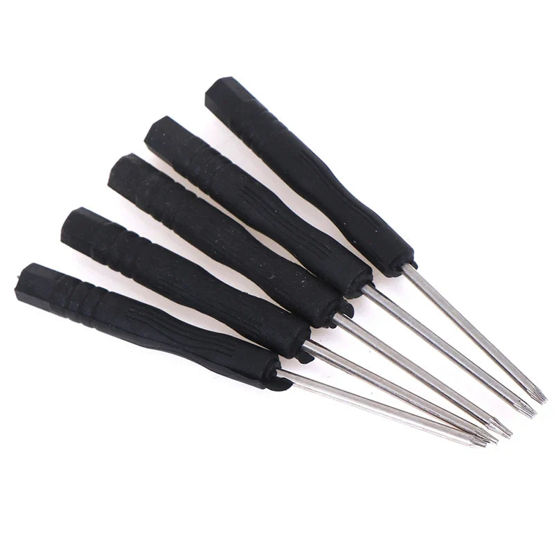 5Pcs Precision Torx Screwdriver Set T2 T3 T4 T5 T6 | Black Steel Mobile Phone Repair Kit