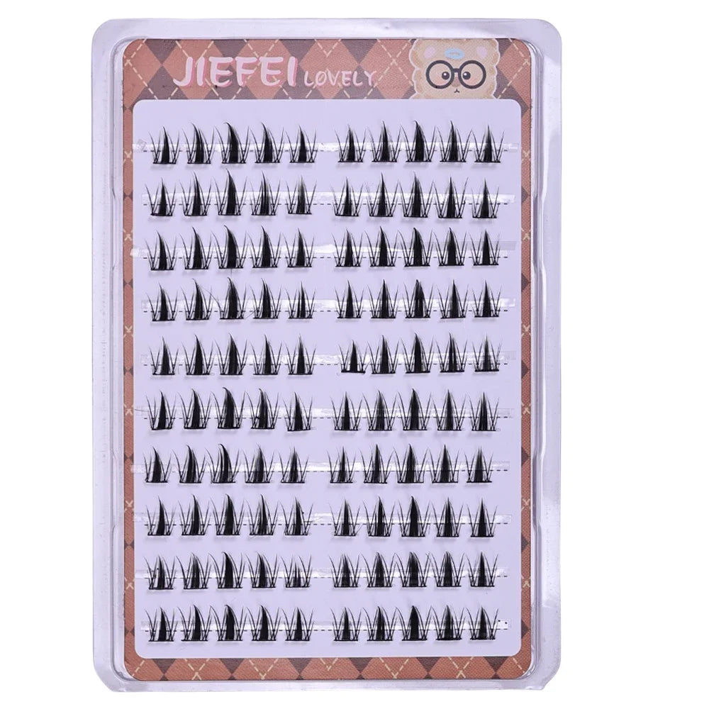 DIY Self-Adhesive Cluster Lashes 10 Rows | Glue-Free Manga Sectioned Eyelashes