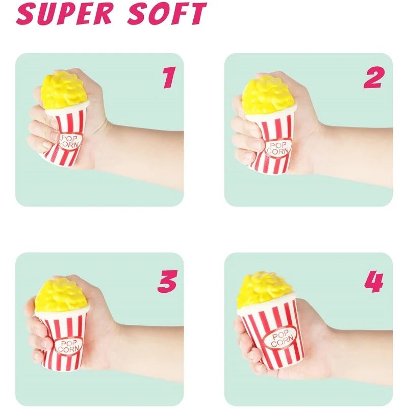 Popcorn Squeeze Toys | Kawaii Slow Rising Stress Relief Gifts