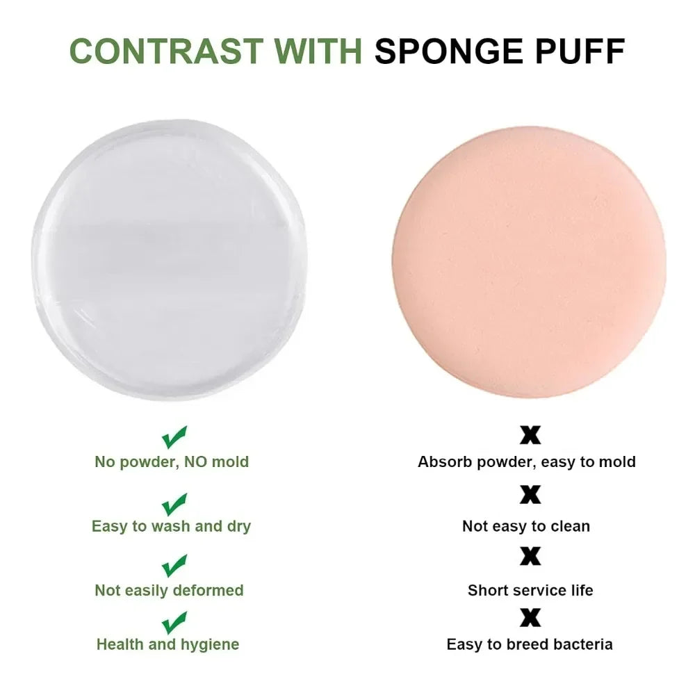 Silicone Makeup Puff Set | Non-Absorbent Beauty Blender for Liquid Foundation