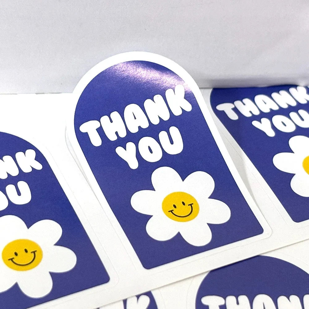 100pcs Thank You Sticker Seals | Small Business Gift Box Packaging Decor