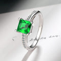 2.2ct Created Red Ruby 925 Sterling Silver Solitaire Engagement Ring | Cushion Cut Gemstone Wedding Gift