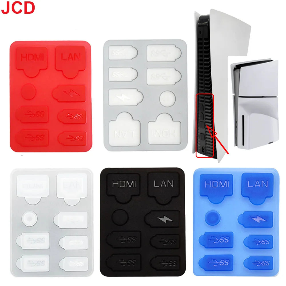 JCD Dust Plug for PS5 Slim | Anti-Dust USB Port Cover Kit