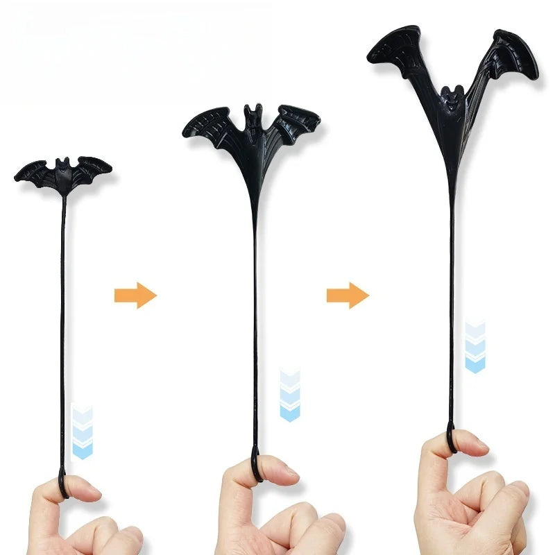 12Pcs Funny Elastic Bat Sticky Toy | Halloween Party Favors and Pinata Fillers for Kids