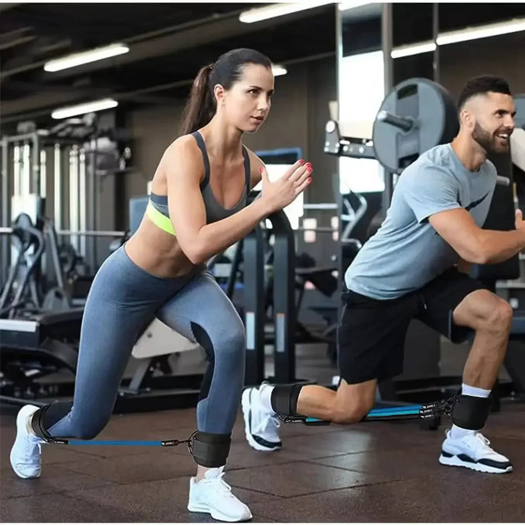 Resistance Band Set with Ankle Straps | Home Gym Strength Training