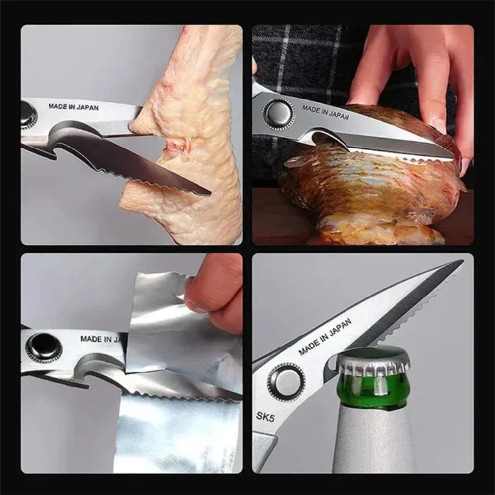 Stainless Steel Kitchen Scissors for Cutting Chicken Bones | Heavy Duty Poultry Shears