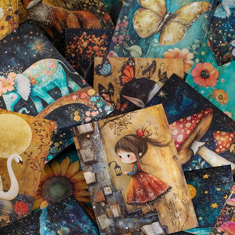 30pcs Vintage Fairytale Secret Series Stickers | Collage & DIY Craft Material Pack