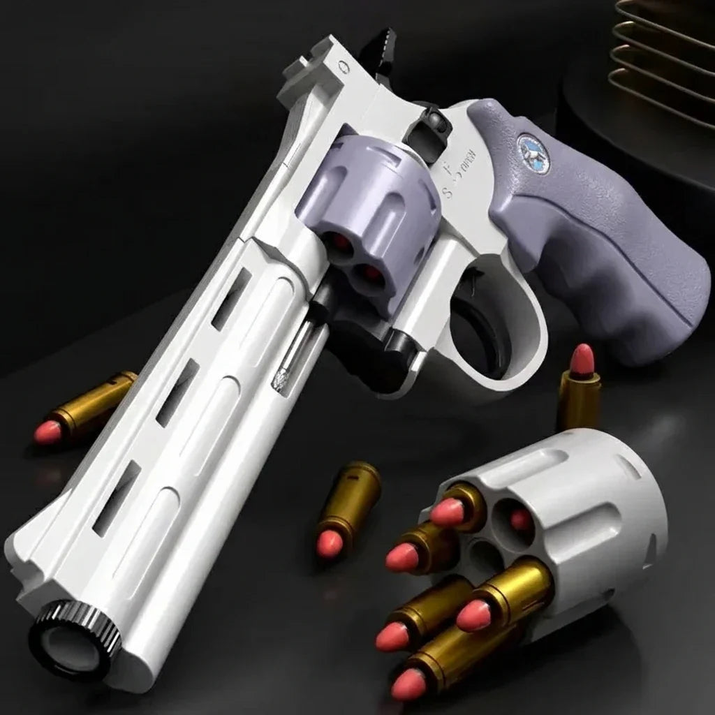 Soft Bullet Toy Gun ZP5 | Revolver Mechanical Continuous Shooting Launcher for Kids
