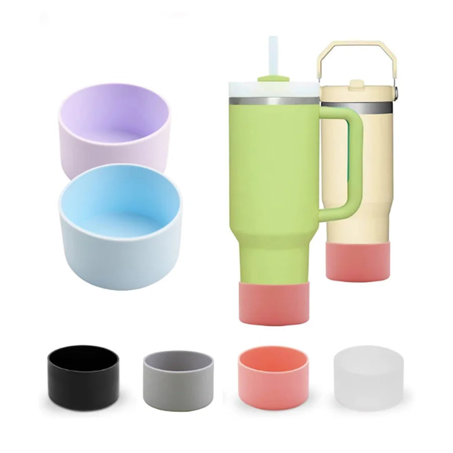 75mm Silicone Boot Bottom Sleeve Cover for Stanley 40oz Tumbler Quencher | Protective Cup Accessory