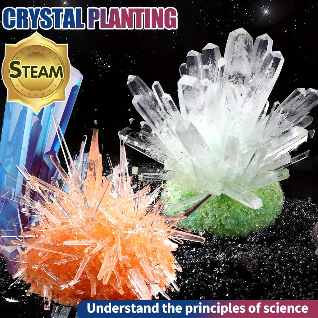 Crystal Growing Science Kit | DIY Educational STEM Toy for Kids