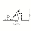 Line Figure Metal Poster for Living Room | Modern Switch Sticker Wall Art