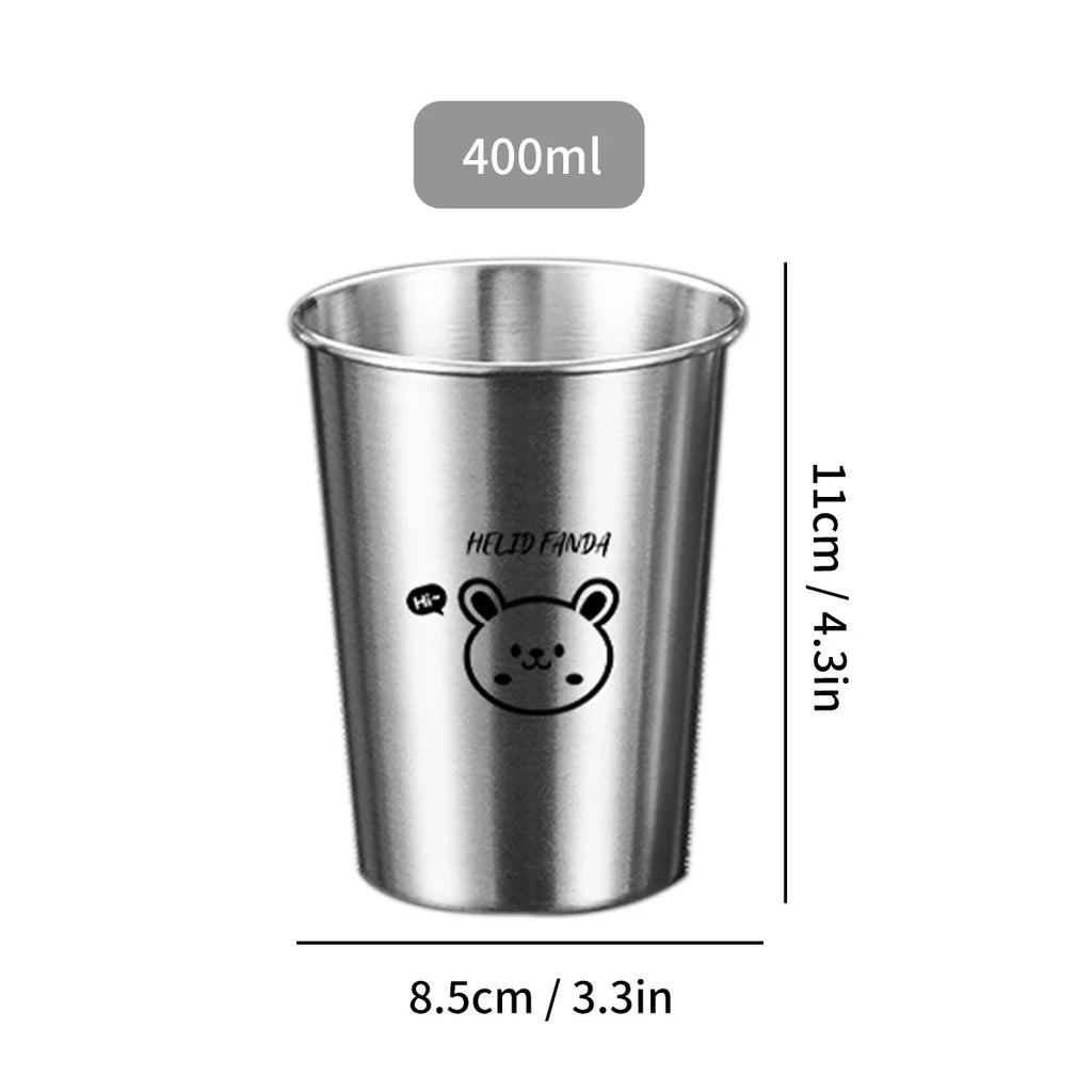 WORTHBUY 304 Stainless Steel Stackable Cup | Portable Metal Tumbler for Coffee, Beer, and Milk