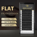 Flat Ellipse Eyelash Extensions | Matte Black Super Soft Natural Look