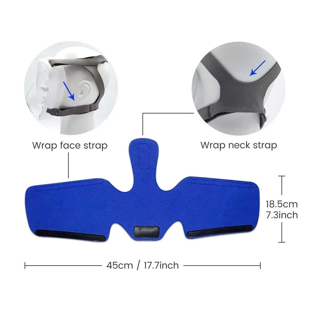 CPAP Strap Covers | Neck Comfort Pad for Full CPAP Mask