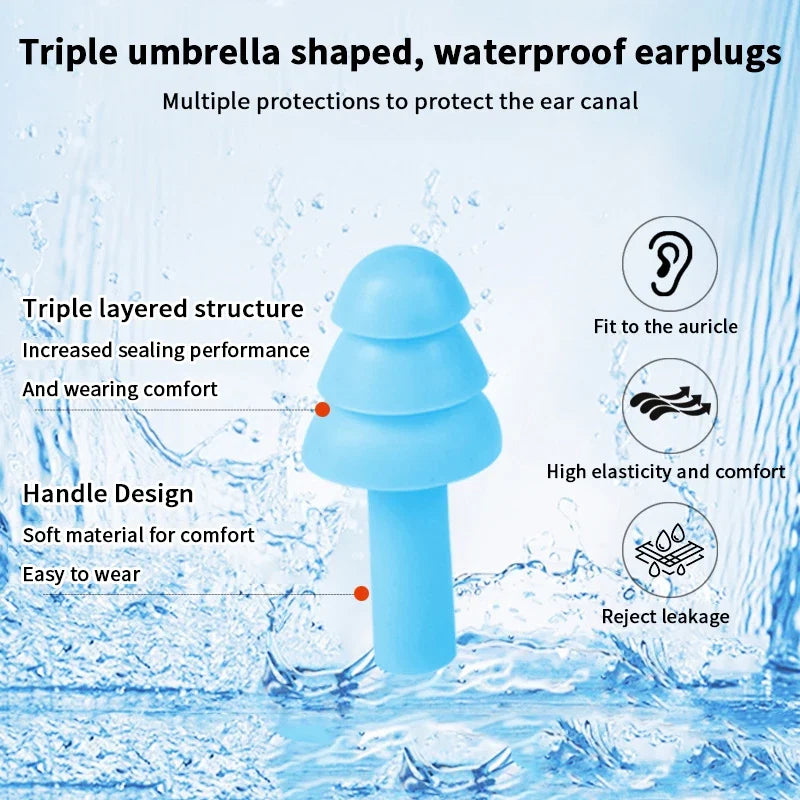10 Pairs Silicone Anti-Noise Earplugs for Sleep Work Travel | Noise-Canceling Hearing Protection