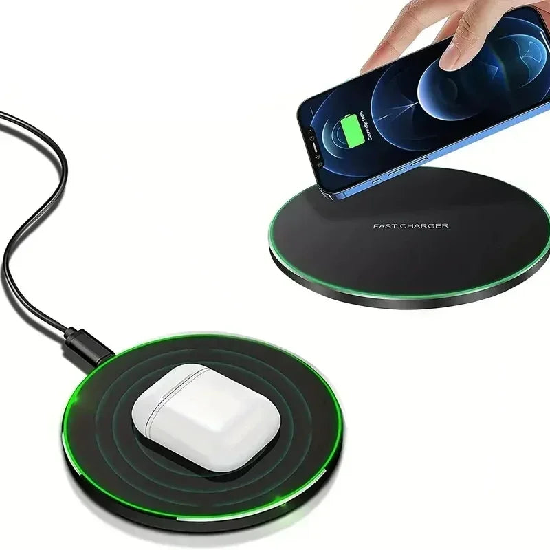 Wireless Charger Pad Stand | Fast 30W Qi Charger for iPhone Samsung Xiaomi