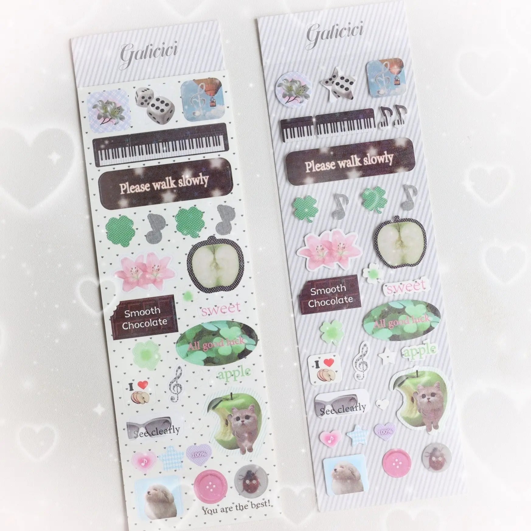 Sweet Animal Stickers | Sparkling Glitter Decals for Journaling and Scrapbooking