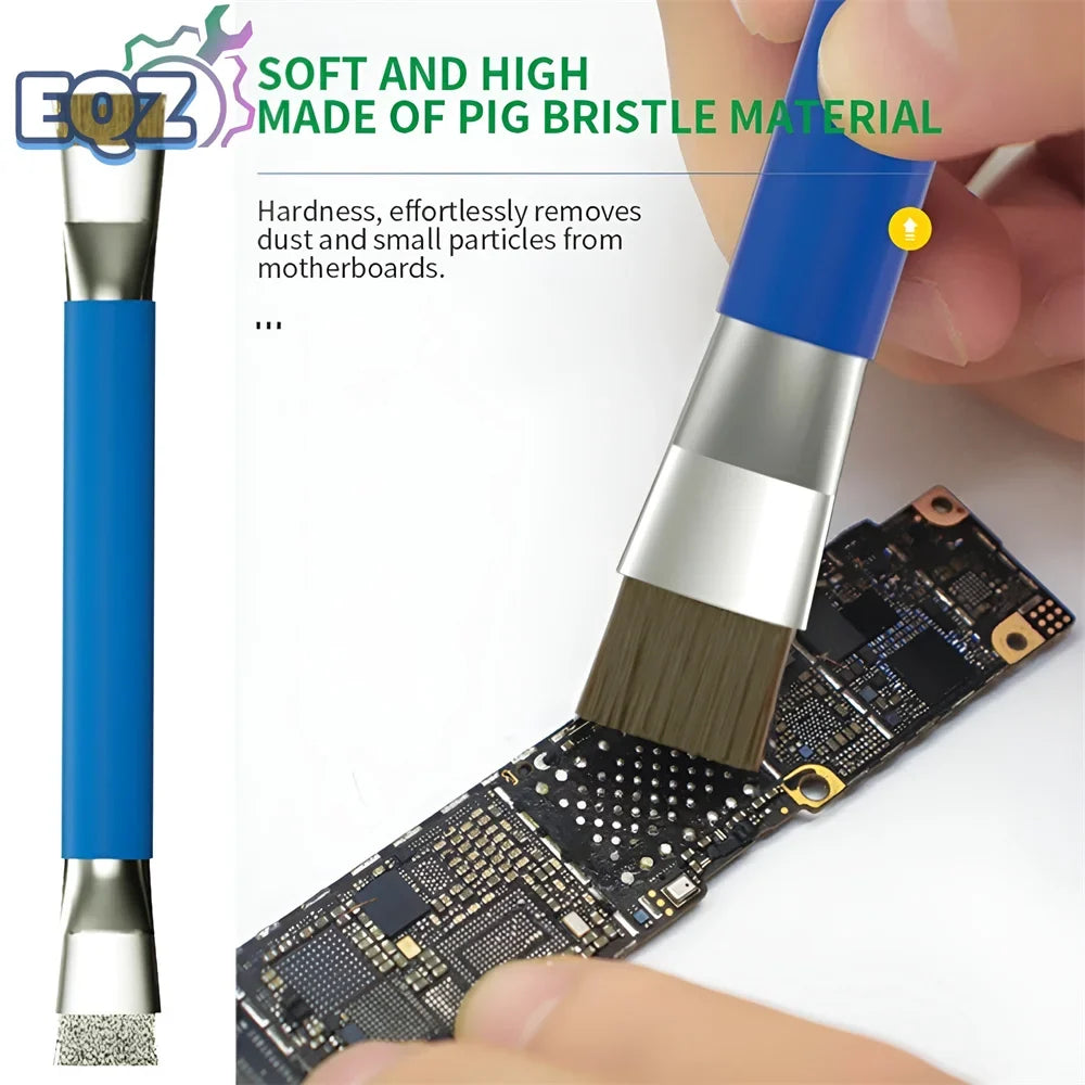 ESD Safe Double Headed Anti-Static Brush | Circuit Board Cleaning Tool