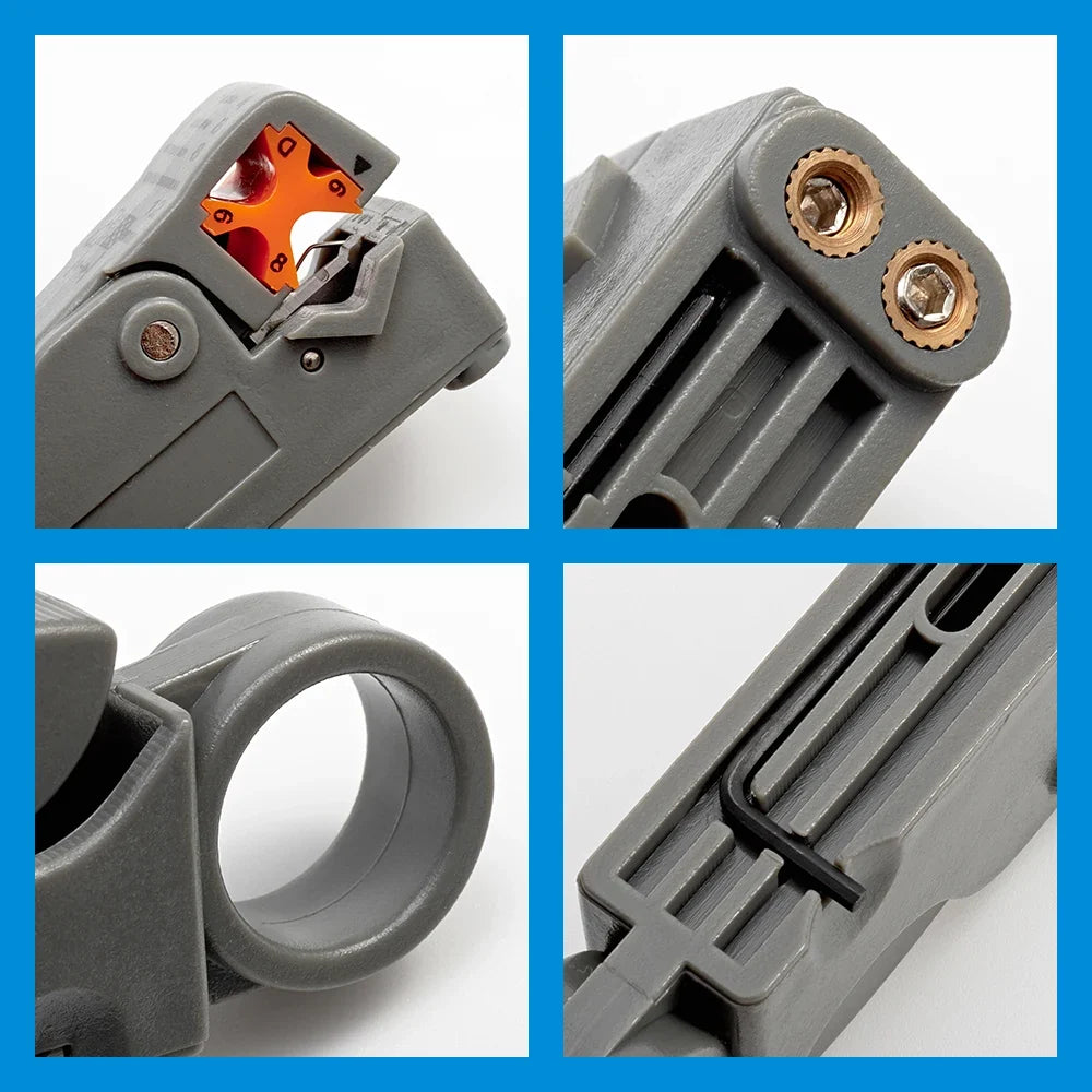 Wire Stripping Pliers with Hex Wrench | Coaxial Cable Decrustation Tool