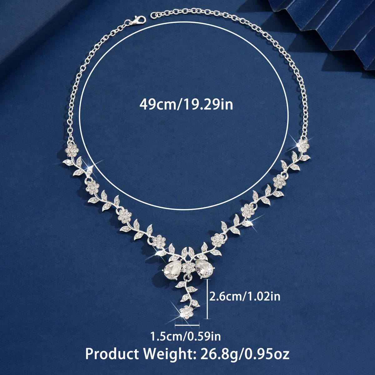 Water Drop Leaf Necklace | Women's Fashion Jewelry for Date and Party